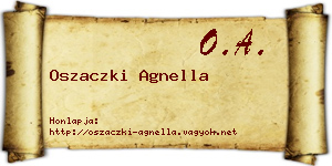 Oszaczki Agnella névjegykártya